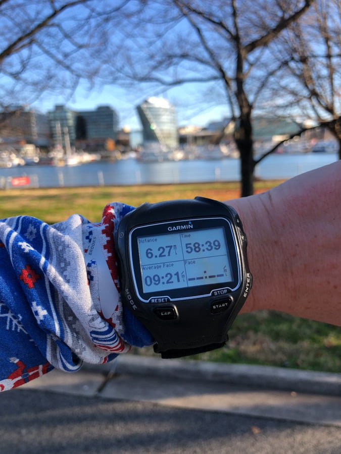 garmin watch with 10k time on it