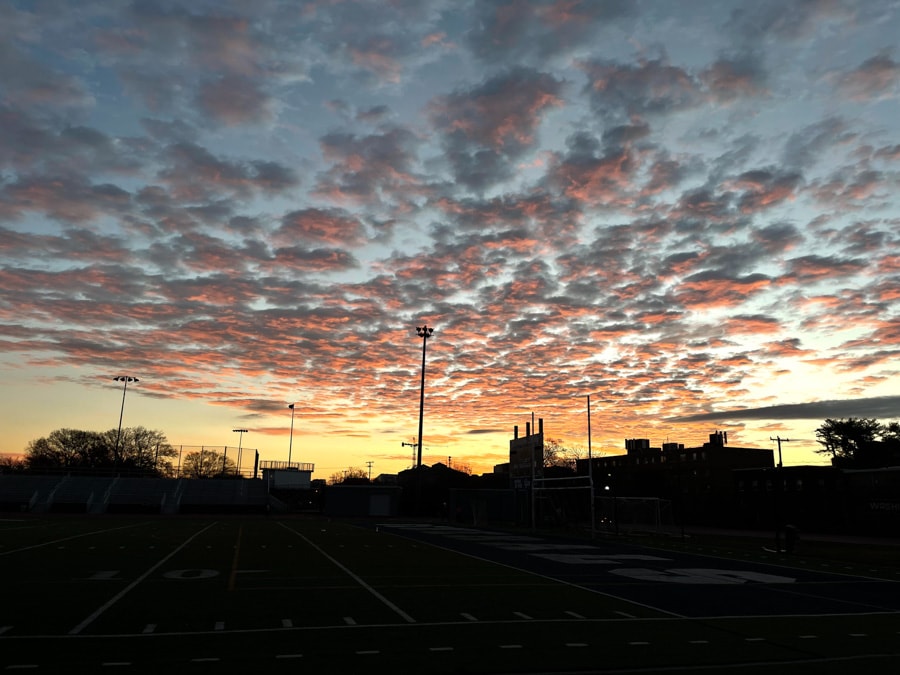 sunrise at the W&L track