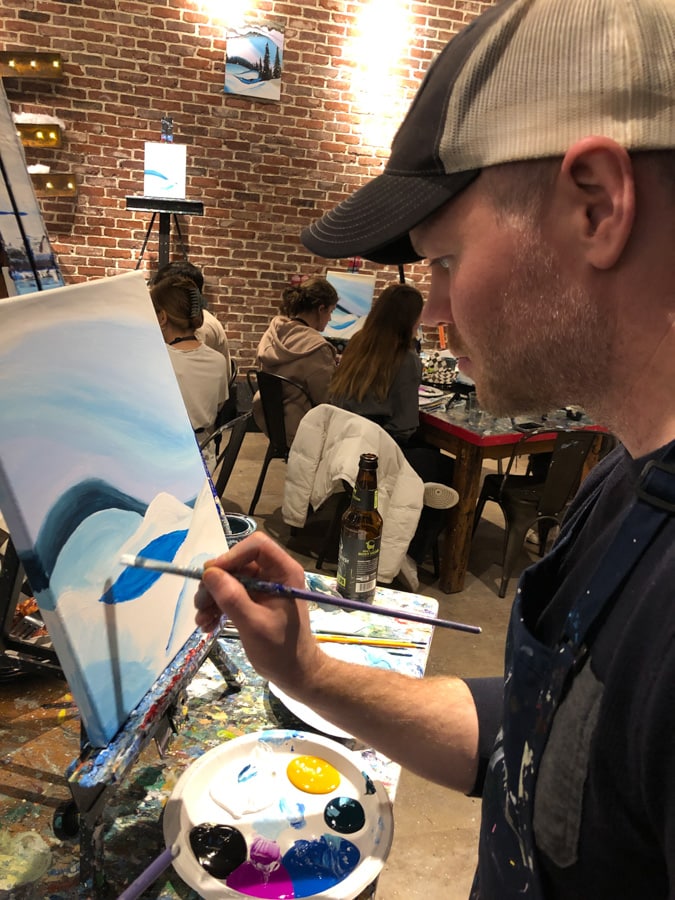 painting at muse in ballston