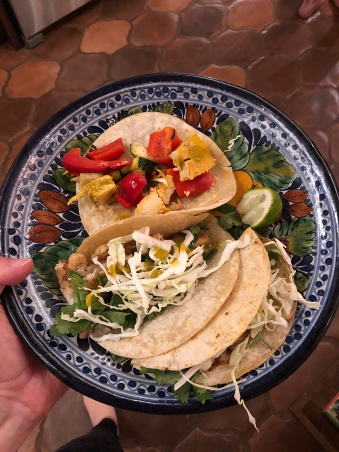 tacos on a plate