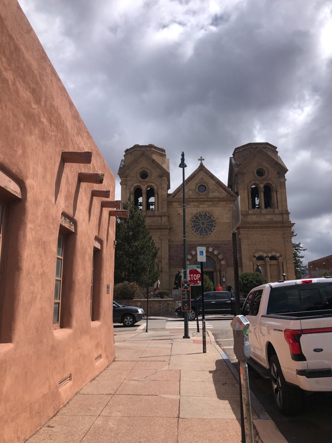 street in downtown sante fe new mexico
