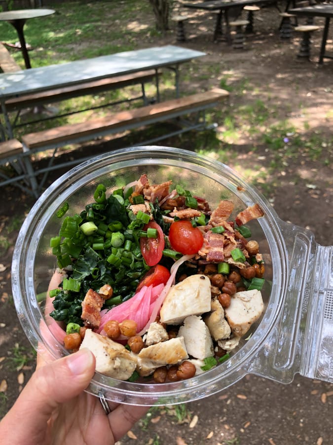 chicken cobb grain bowl from The Well in Austin