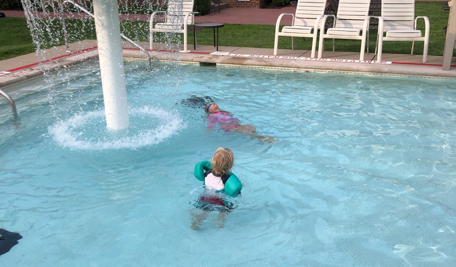 kids in pool