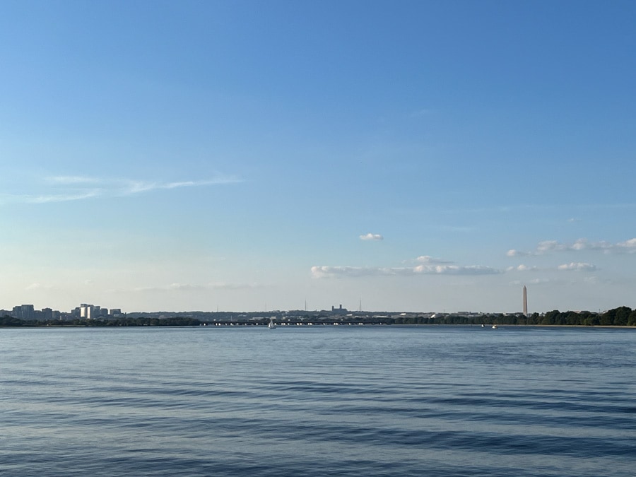 view of dc from the water