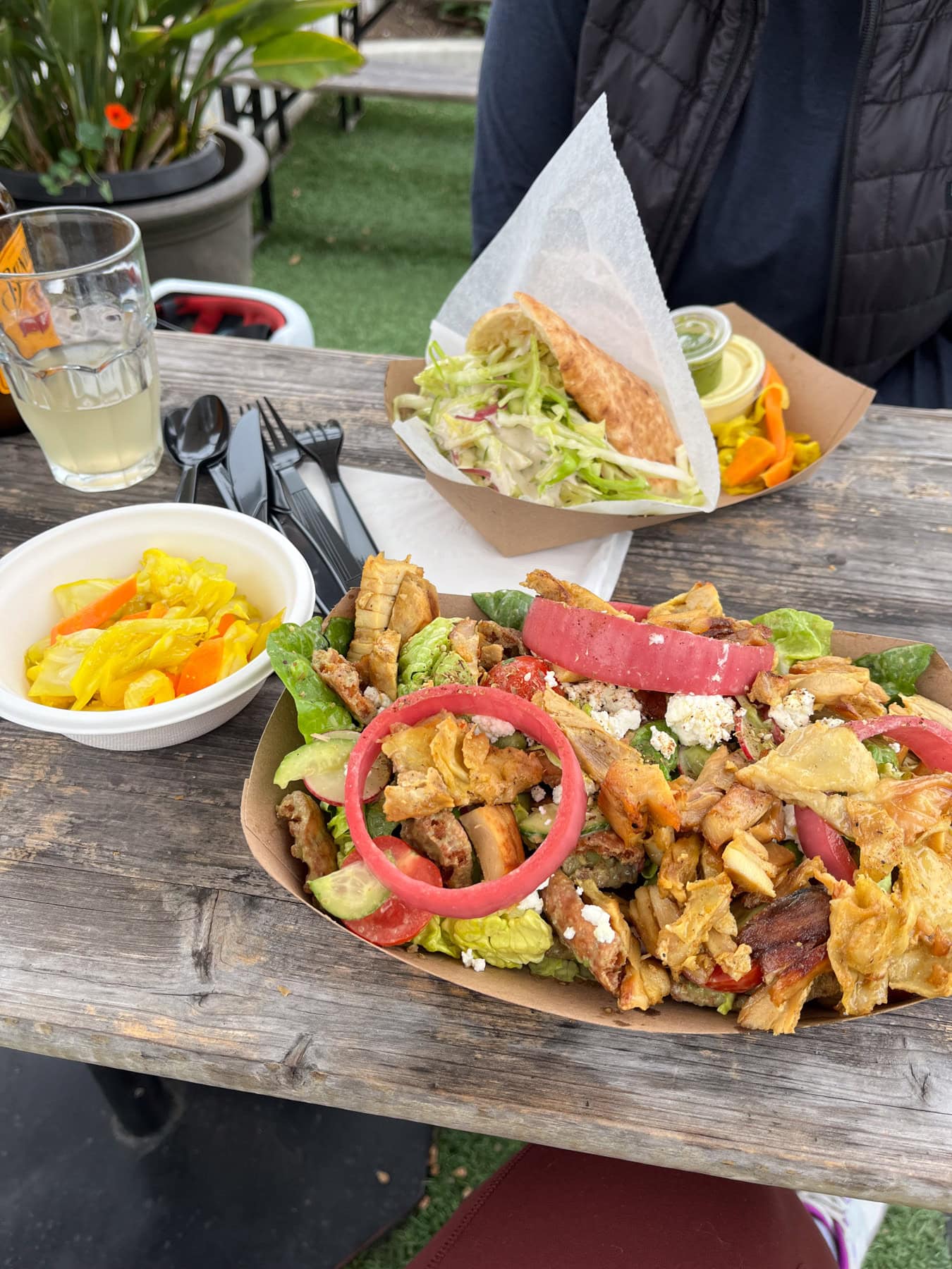 fatoush salad from tamar in santa barbara